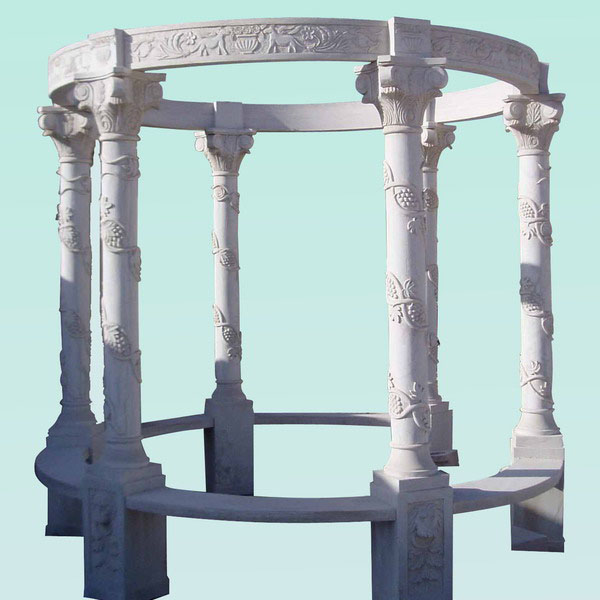 Best Price for Beaded With Blue Colour - CC315white Marble Pavilion – ConfidenceStone