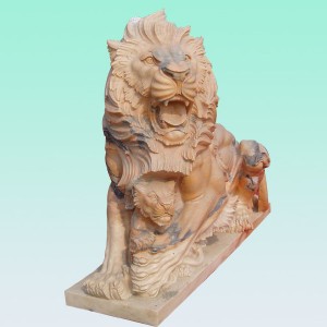 CC246 Marble Lion Sculpture
