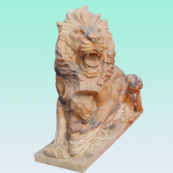 Good Quality 3cm Limestone - CC246 Marble Lion Sculpture – ConfidenceStone