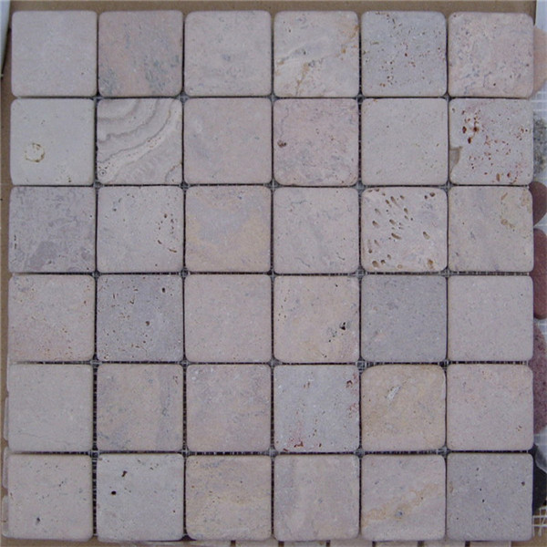 Discount Price Cottage Slate Tumbled Mosaic - CM618 Travertine Tumbled 49×49 – ConfidenceStone