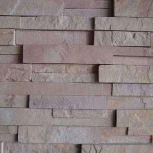CW740 Grey YelloW Cleft Stacked Stone