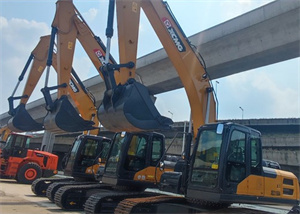 Six units of XCMG and Zoomlion excavators ready to go