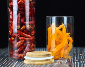 high borosilicate glass jar food container
