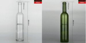 750ml empty wine bottle