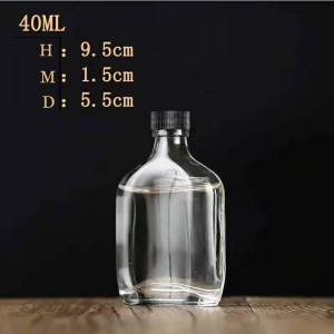 Top Quality Creative Glass Bottle - 40ml mini wine bottle – Credible