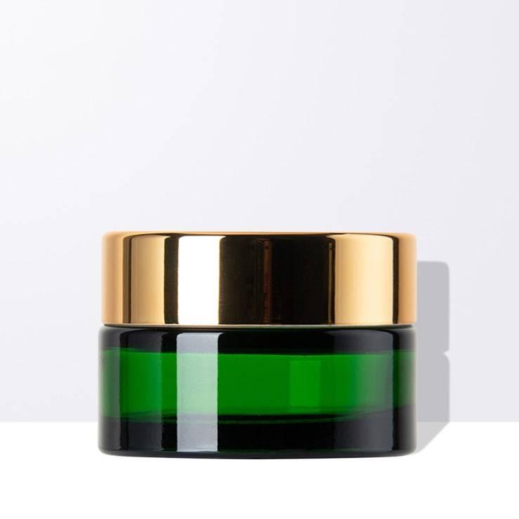 Trending Products Cosmetic Cream Jar - The Green Cosmetic Glass Jar – Credible