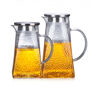 Good Quality Glass Jars Containers - 1200ml and 1500ml hummered glassware jug and carafe – Credible