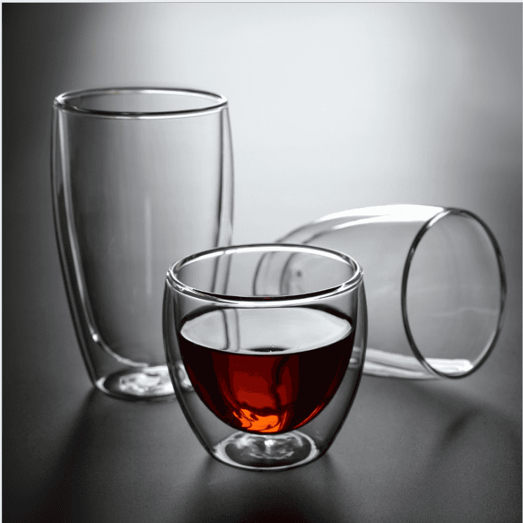 Chinese wholesale Double Wall Glass - Double glass wall cup high borosilicate glass without hand – Credible