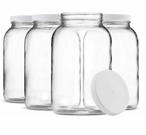 Wholesale Discount Opal White Glass Jar - 1 Gallon 3.75L  glass bottle jar – Credible