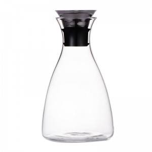 Factory making Butterfly Style Glass Jar - 1000ml high borosilicate glass water jar – Credible