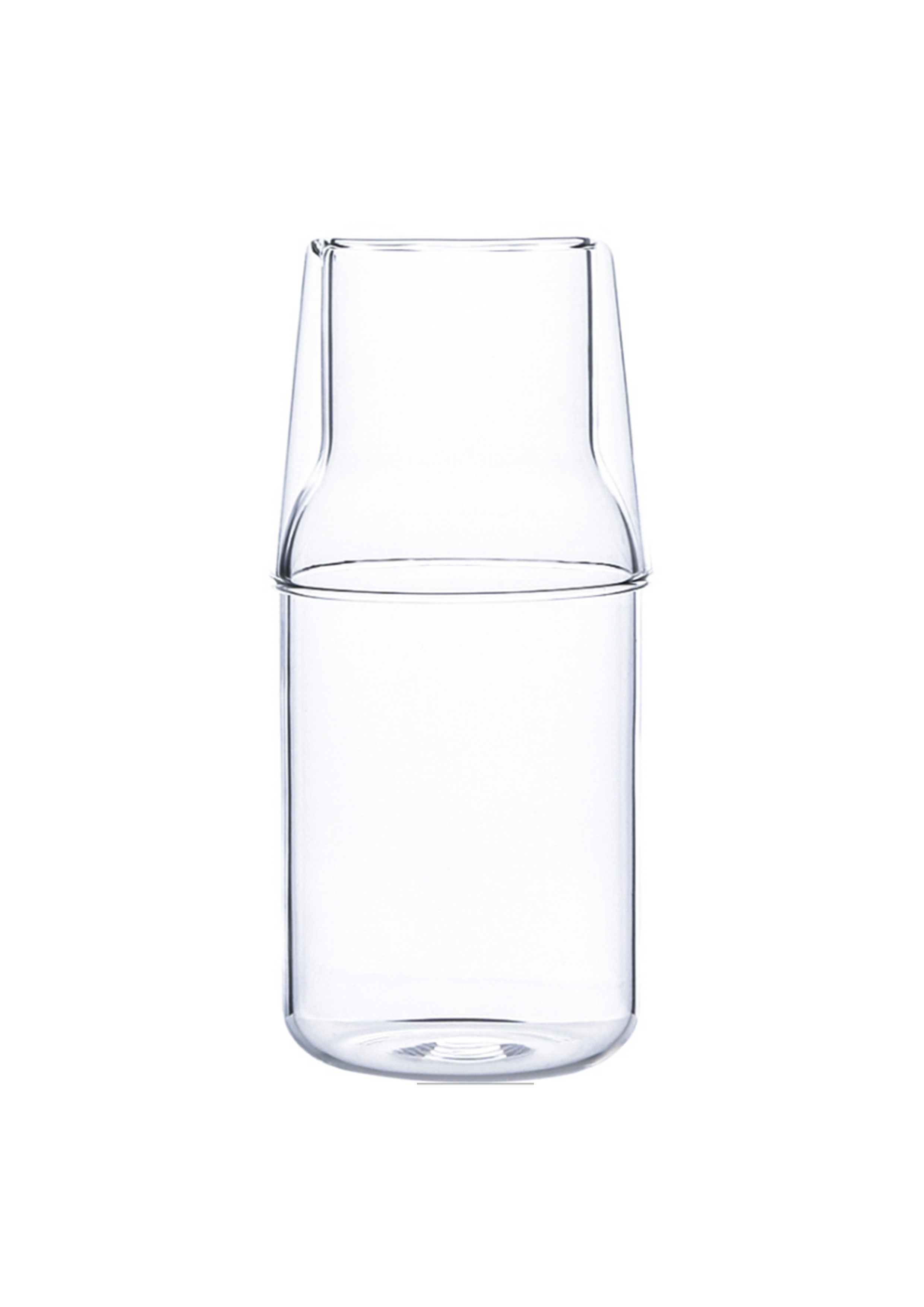 2019 China New Design Jar Glass - 400ml 550ml glass bottle juice carafe with cup carafe high borosilicate  – Credible