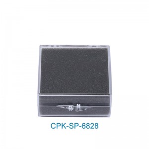 Factory wholesale Sponge Cosmetics Small Paper Boxes – CLEAR SQUARE PLASTIC CASE CPK-SP-6828 – CrysPack