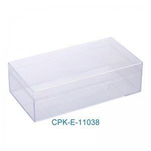 Прастакутныя пустыя пластыкавыя кантэйнеры з вечкамі для дробных прадметаў і іншых рамесных праектаў CPK-E-11038
