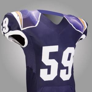 custom sublimation printed american football jersey