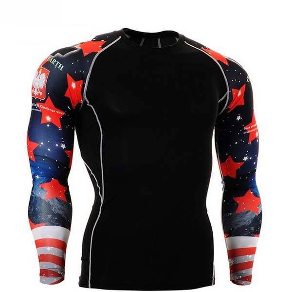 China Wholesale Compression Gym Wear Pricelist - new design custom printed compression shirts rash guards – Custom Sports