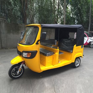 High Speed Heavy Duty E Passenger Tricycle