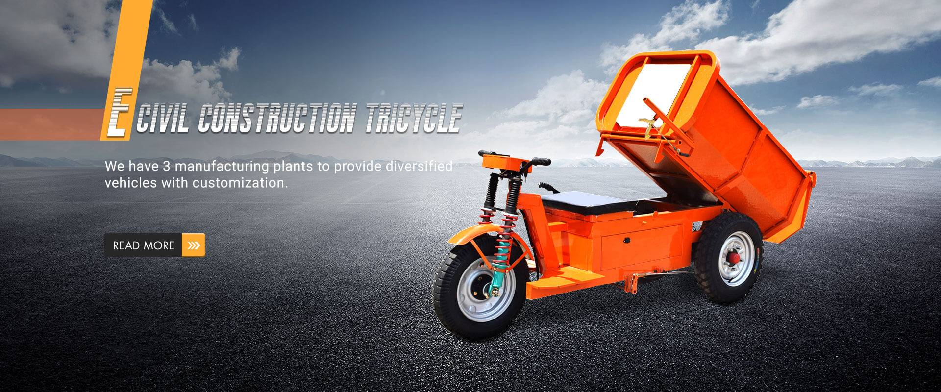 E Civil Construction Tricycle