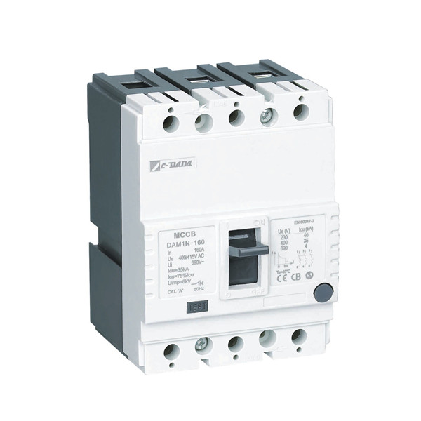 DAM1 Series Thermal Overload Operation Moulded Case Circuit Breaker(Fixed type)