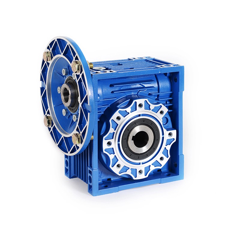 Size 90 Right Angle Worm Gearbox 60:1 Ratio 23 RPM Motor Ready Type NMRV 