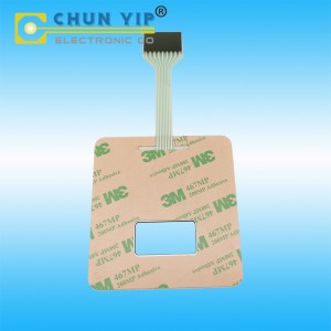 PET Circuit Keypads with Metal Dome Tactile,  Female Terminal Membrane Switches With Led Build in, Digital Show Membranes, PET Control Panels