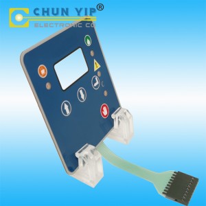 PET Circuit Keypads with Metal Dome Tactile,  Female Terminal Membrane Switches With Led Build in, Digital Show Membranes, PET Control Panels