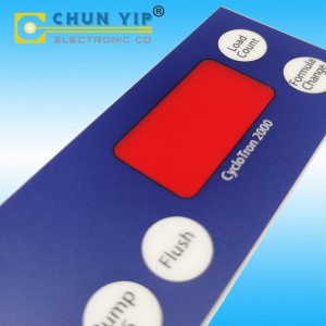 PET Circuit Keypads with Metal Dome Tactile,  Female Terminal Membrane Switches With Led Build in, Digital Show Membranes, PET circuit Control Panels