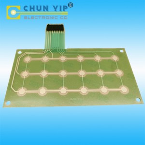 PET Circuit Non-Tactile Female Terminal Membrane Switches Without Overlay, Upper Circuit & Lower Circuit Keypads