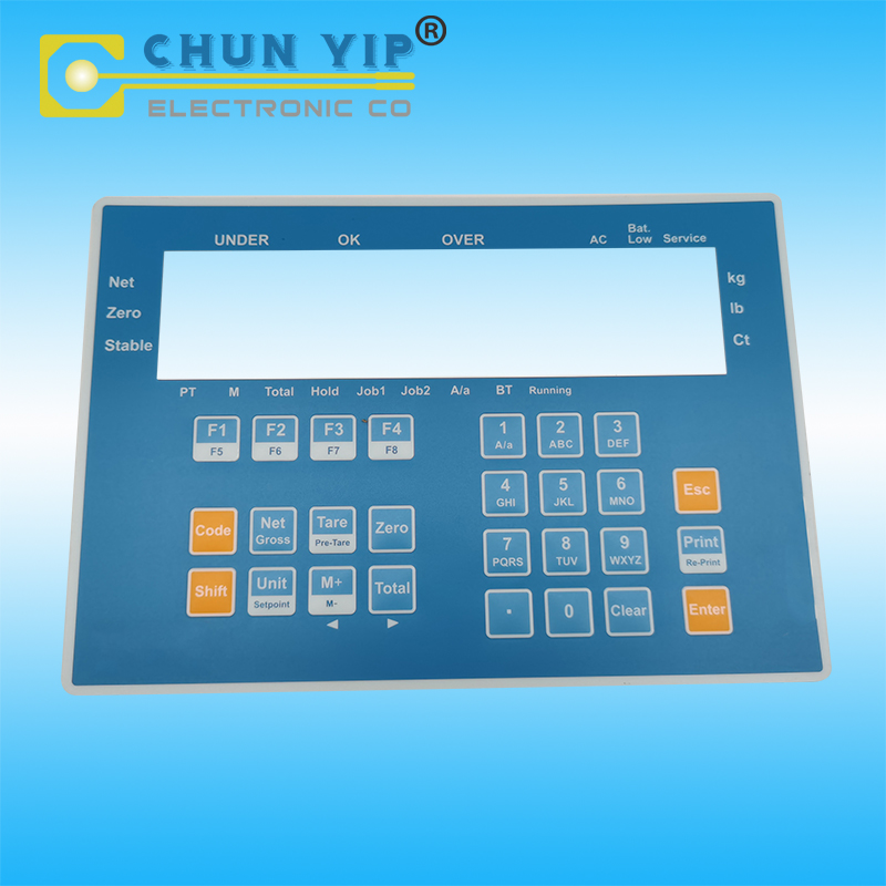 PET Circuit Dome Tactile LED Build in Pitch ZIF Terminal, PET Circuit Control Panels, LED build in Control Panels