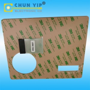 PET Circuit Membrane Panel with Metal Dome Tactile  Female Terminal Membrane Switches Without Led