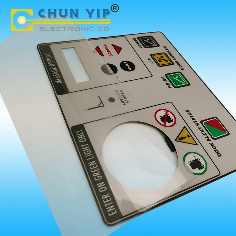 PET Circuit Membrane Panel with Metal Dome Tactile  Female Terminal Membrane Switches Without Led