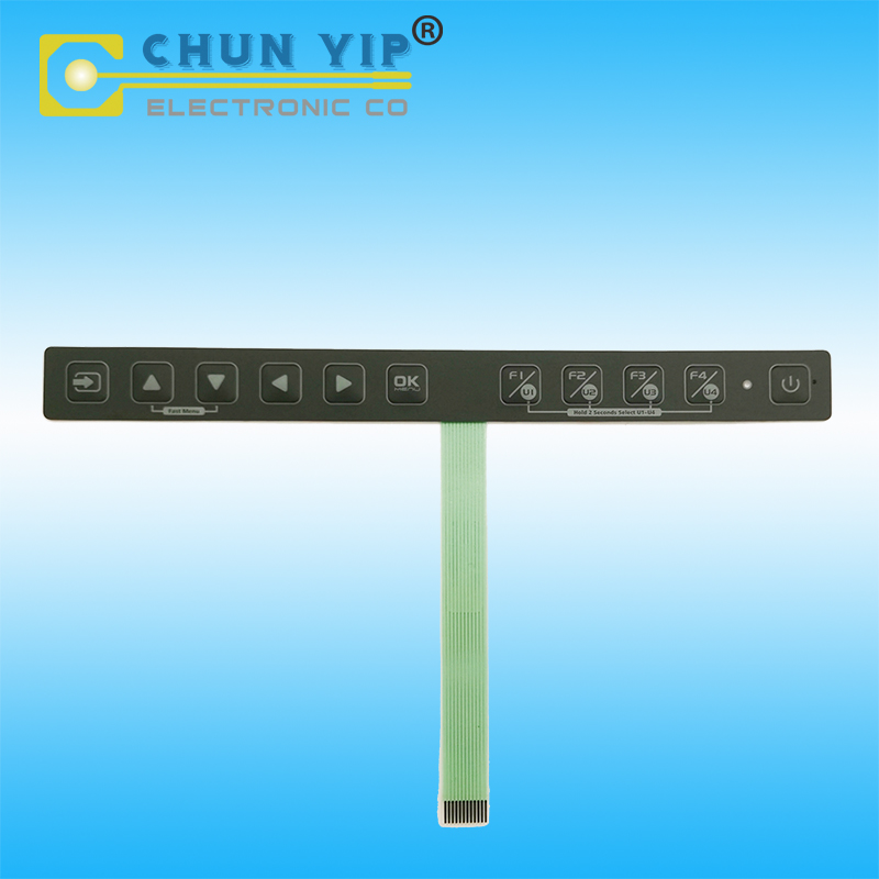 Pre_Painted Steel Roll Electronic Membrane Keyboard -
 PET Circuit Keypad Non-Tactile – Chun Yip