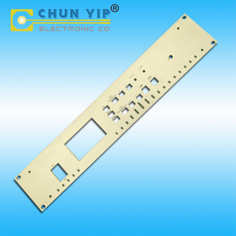 Corrugated Pre-Painted Steel Push Button Membrane Switches -
 Silicone Rubber Keys Membrane Switch with Aluminum Panel – Chun Yip