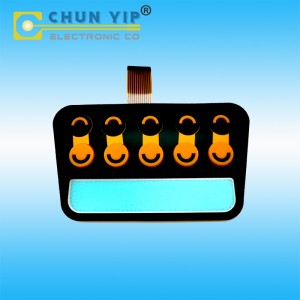 Corrugated Roofing Steel Smt Membrane Switch - Rubber FPC Circuit ZIF Terminal Keypads, Silicone Control Panels, Rubber Overlay with Metal Dome Tactile Membrane Switches  – Chun Yip