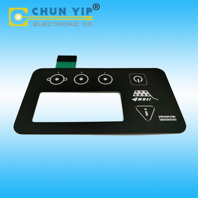 PET Circuit Keypad with Metal Dome Tactile  Female Terminal Membrane Switches With Led