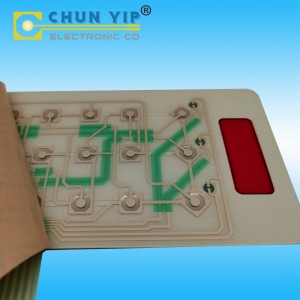Female Terminal Metal Dome Tactile PET Circuit Control Panels, PET Circuit Keypads