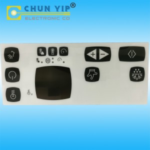 Corrugated Ppaz Steel Rubber Switch Button - Membrane Switches Non-Tactile With Aluminum plate Base, PET Circuit – Chun Yip