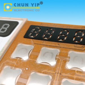 Factory custom Push Button membrane switch, Keypad, FPC Circuit Keypad with Metal Dome Tactile, Control Panel