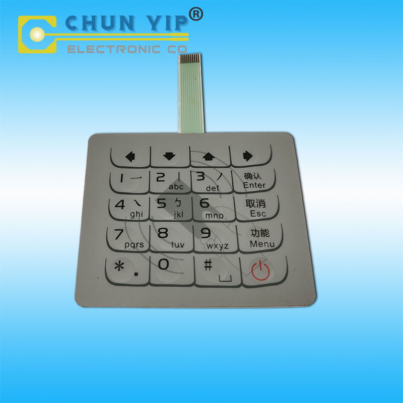Customized Keypads, PET Circuit Switches, ZIF Terminal Membrane Switches, Metal Dome Tactile Control Panels