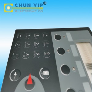 OEM PET Circuit ZIF Terminal Keypads Metal Dome Tactile Control Panels
