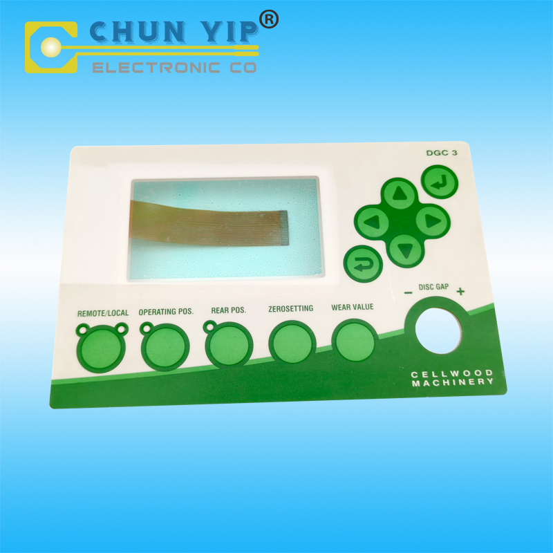 OEM FPC Circuit Keypads with Metal Dome Tactile,  ZIF Terminal Membrane Switches With Led Build in, Digital Show Membranes, PET Control Panels with Aluminum plate Back