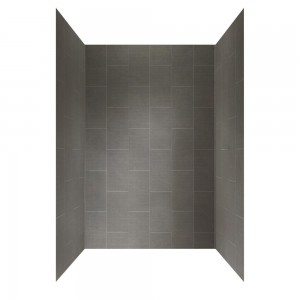 Quick-installnation with five panels Dove Grey shower wall system