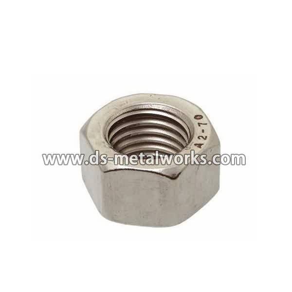 Well-designed A2-70 A4-70 ASTM F594 Stainless Steel Hex Nuts for Ghana Factories