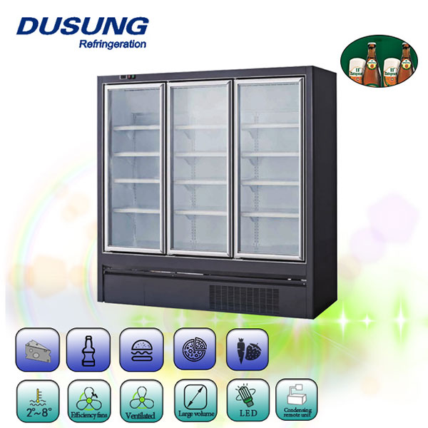 Plug in supermarket upright glass door freezer Featured Image