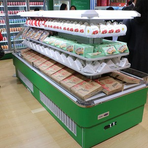 Dusung convenience stores annular open display refrigerator