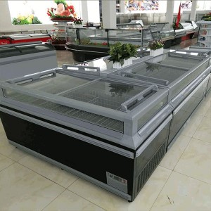 Supermarket refrigeration equipment island freezer