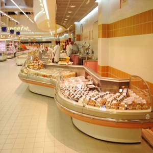 Commercial refrigeration equipment meat display counter