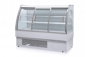 4-Dusung Supermarket convenience stores Semi-high commercial refrigerator open display