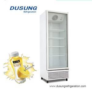 Вертикален хладилник охладител търговски напитка