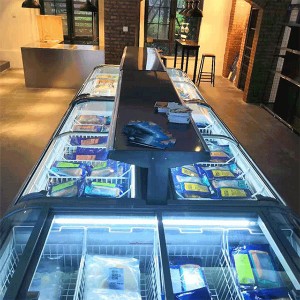 Commercial Refrigerator Convenience Store Frozen Food Mini Island Freezer