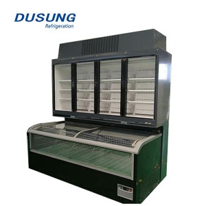 Dusung Peito comercial congelador substituível tipo combinado congelador resfriador